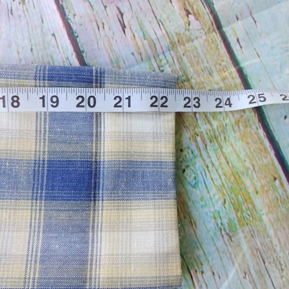 CHRISTY GIRL | BlueYellow Plaid Boyfriend Blazer - Picture 13 of 14